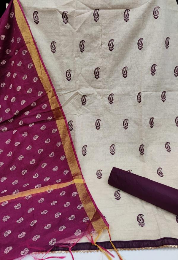 TCNX Khadi Cotton 2 Fancy Casual Wear Khadi Cotton Dress Materials 